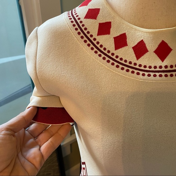 Alexander McQueen contrast stitch intarsia mini-dress - Picture 5 of 7